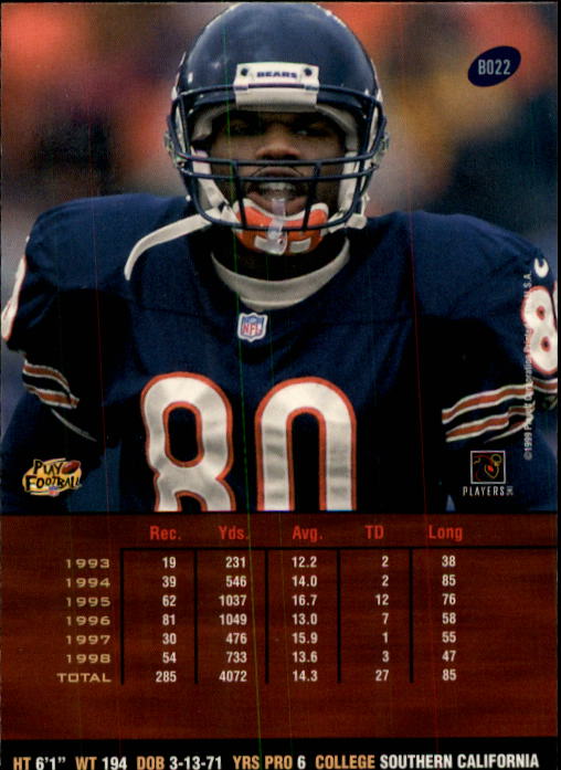 1999 Playoff Prestige SSD #22 Curtis Conway back image