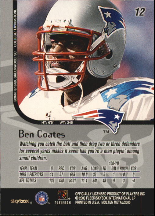 1999 Molten Metal (Skybox) Football "Main Set" Base Cards - Picture 15 of 203
