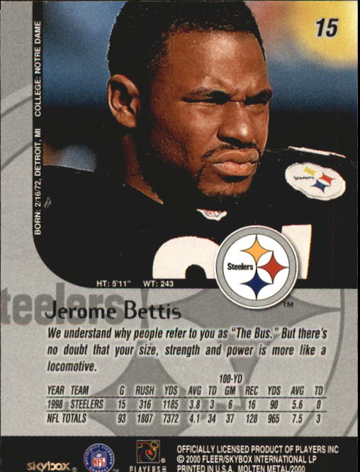 1999 Molten Metal (Skybox) Football "Main Set" Base Cards - Picture 19 of 203