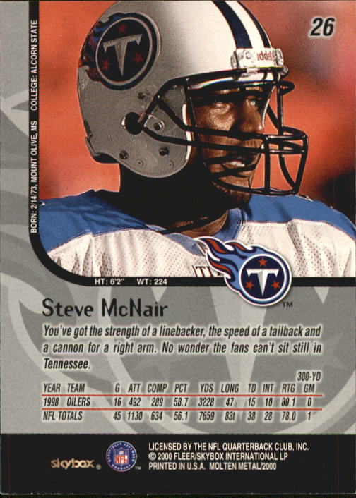 1999 Molten Metal (Skybox) Football "Main Set" Base Cards - Picture 33 of 203