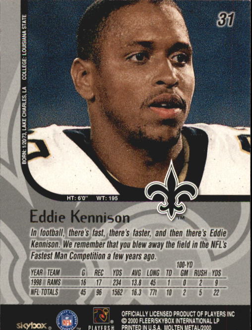 1999 Molten Metal (Skybox) Football "Main Set" Base Cards - Picture 41 of 203