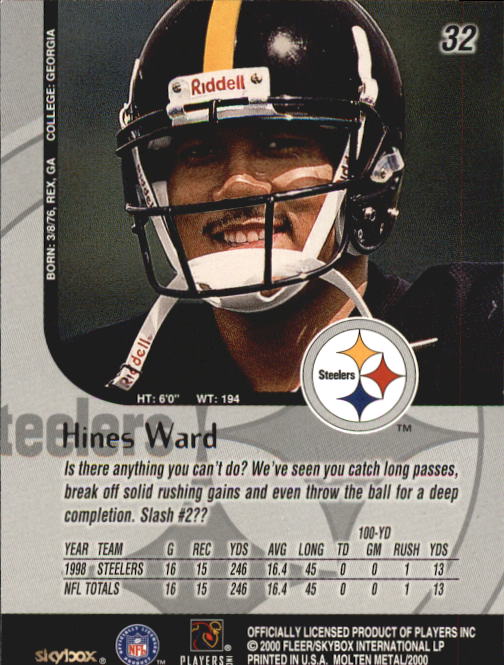 1999 Molten Metal (Skybox) Football "Main Set" Base Cards - Picture 43 of 203