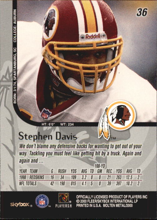 1999 Molten Metal (Skybox) Football "Main Set" Base Cards - Picture 47 of 203