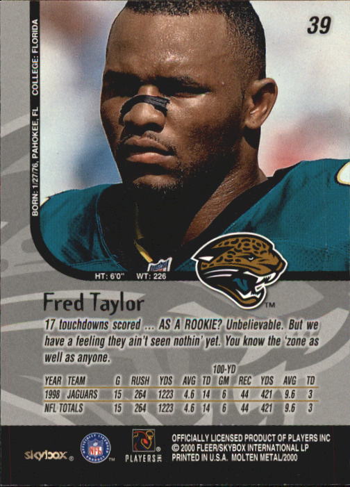 1999 Molten Metal (Skybox) Football "Main Set" Base Cards - Picture 53 of 203