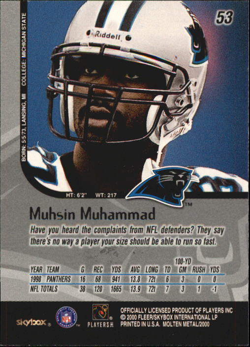 1999 Molten Metal (Skybox) Football "Main Set" Base Cards - Picture 81 of 203