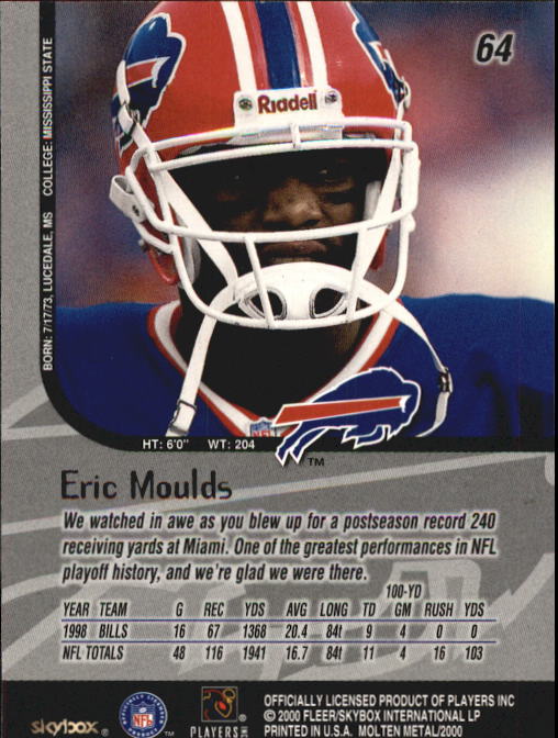 1999 Molten Metal (Skybox) Football "Main Set" Base Cards - Picture 97 of 203