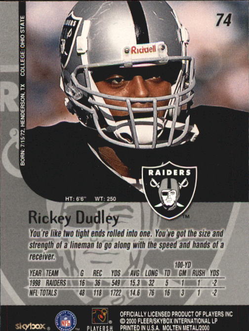 1999 Molten Metal (Skybox) Football "Main Set" Base Cards - Picture 111 of 203