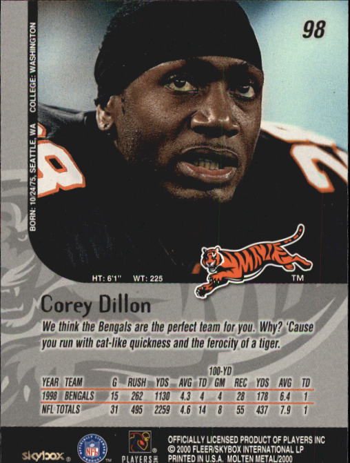 1999 Molten Metal (Skybox) Football "Main Set" Base Cards - Picture 151 of 203