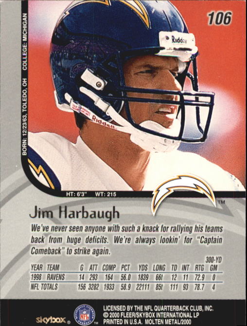 1999 Molten Metal (Skybox) Football "Main Set" Base Cards - Picture 165 of 203