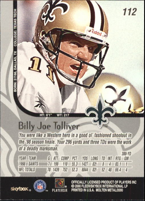 1999 Molten Metal (Skybox) Football "Main Set" Base Cards - Picture 175 of 203