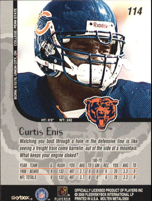 1999 Molten Metal (Skybox) Football "Main Set" Base Cards - Picture 179 of 203