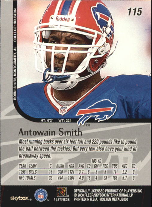 1999 Molten Metal (Skybox) Football "Main Set" Base Cards - Picture 181 of 203
