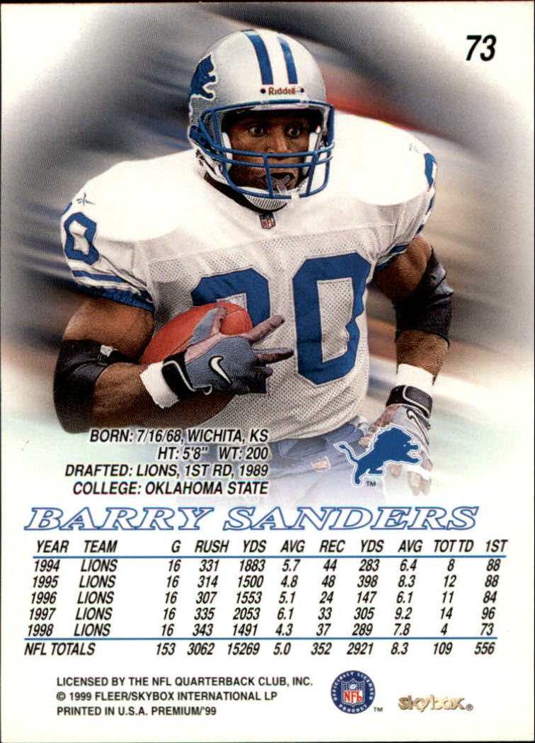 1997 Pro Line III DC - #68 Barry Sanders