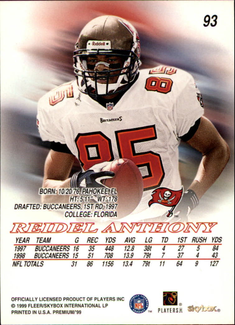 B0897- 1999 Skybox Premium Football Card #s 1-200 -You Pick- 15+ FREE US SHIP - Picture 163 of 349