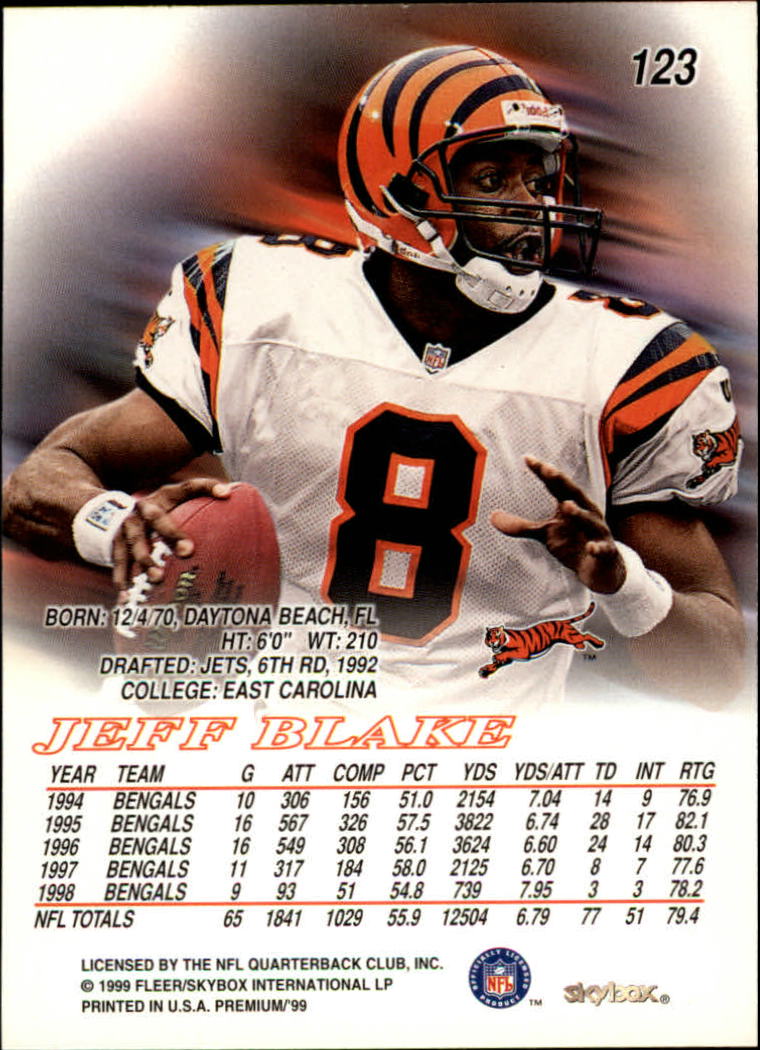 B0897- 1999 Skybox Premium Football Card #s 1-200 -You Pick- 15+ FREE US SHIP - Picture 209 of 349