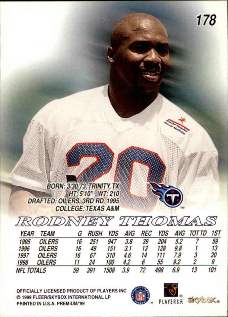 B0897- 1999 Skybox Premium Football Card #s 1-200 -You Pick- 15+ FREE US SHIP - Picture 305 of 349