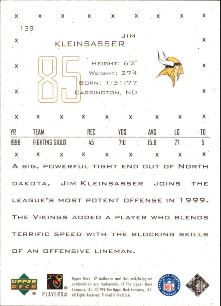 A7693- 1999 Sp Authentisch Fb Karten 1-145 + Rookies -du Pick- 15 + Gratis US - Bild 246 von 256