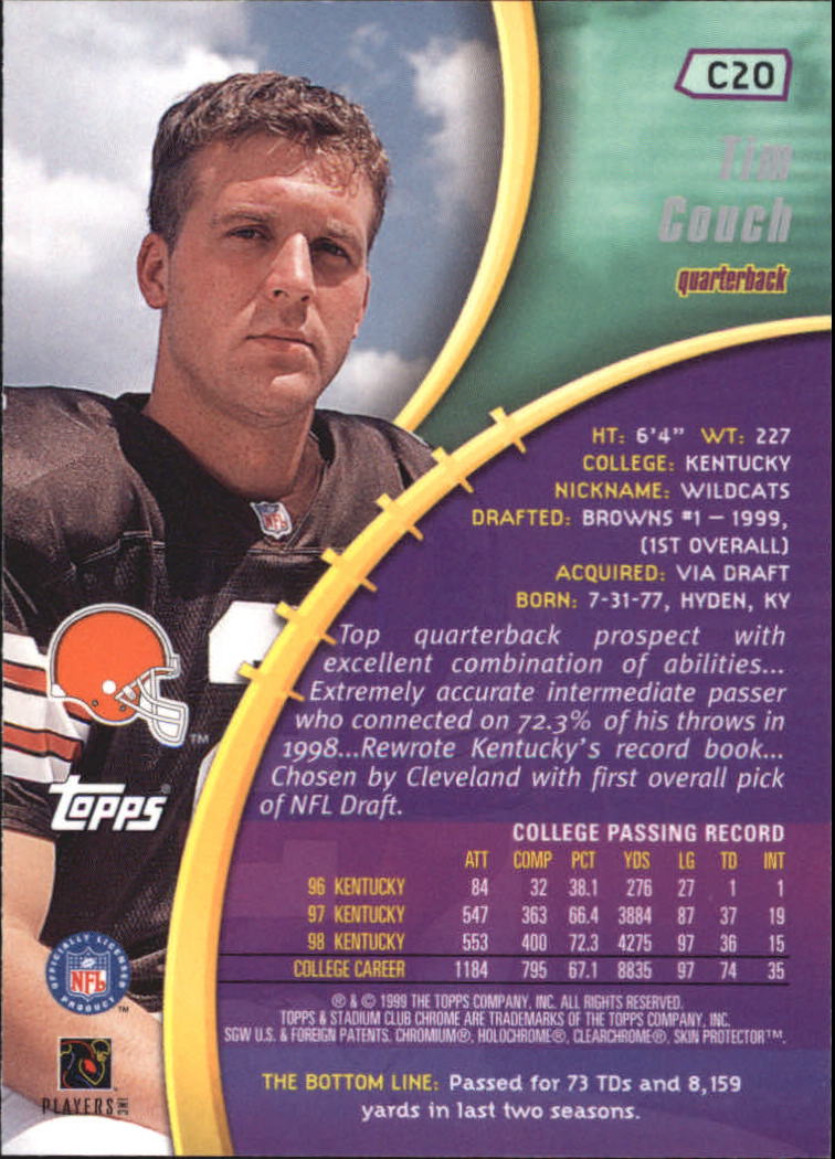 B0900- 1999 Stadium Club Chrome FB 1-150 +Inserts -You Pick- 15+ FREE US SHIP - Picture 206 of 208