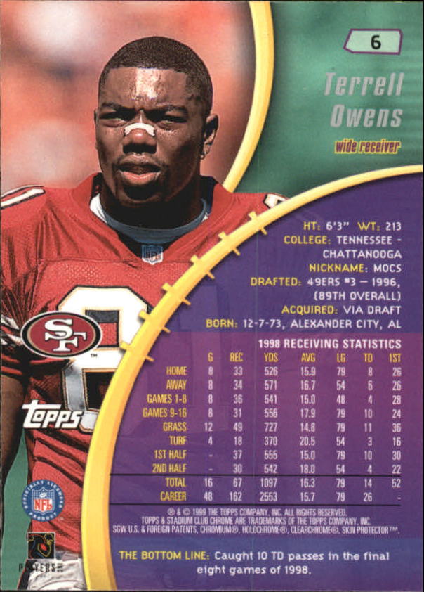 B0900- 1999 Stadium Club Chrome FB 1-150 +Inserts -You Pick- 15+ FREE US SHIP - Picture 13 of 208