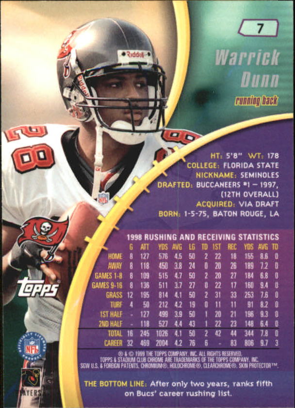 B0900- 1999 Stadium Club Chrome FB 1-150 +Inserts -You Pick- 15+ FREE US SHIP - Picture 15 of 208