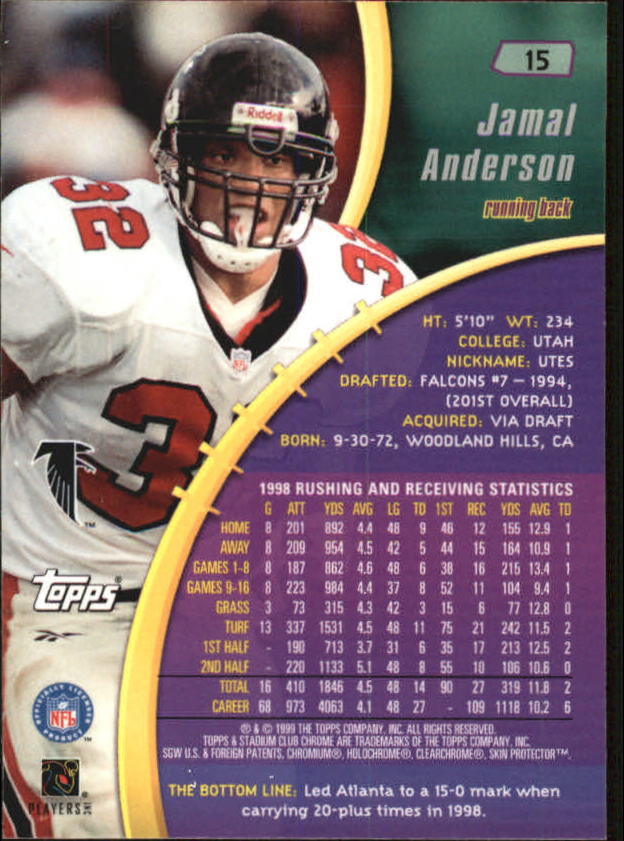 B0900- 1999 Stadium Club Chrome FB 1-150 +Inserts -You Pick- 15+ FREE US SHIP - Picture 27 of 208