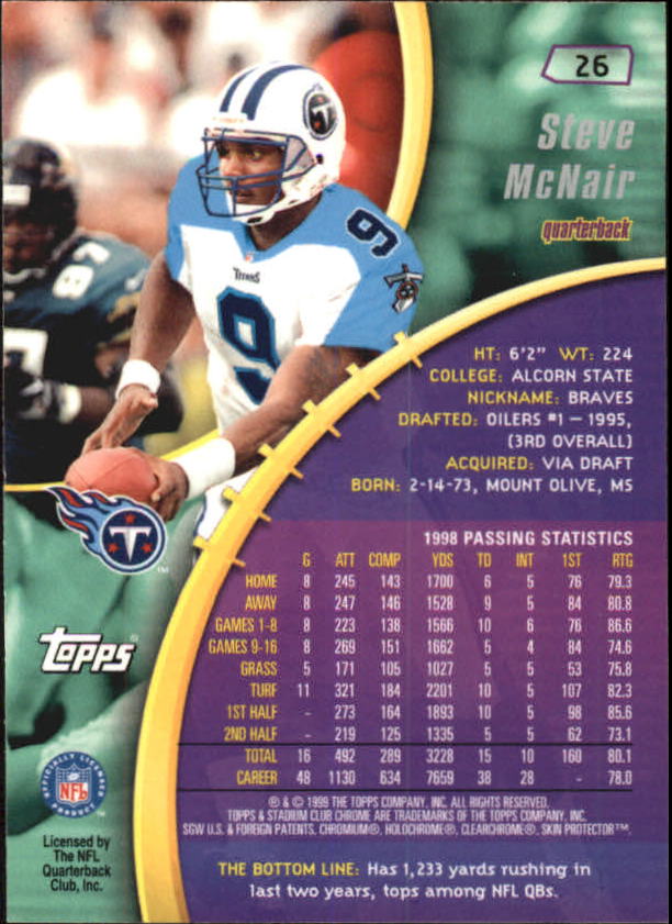 B0900- 1999 Stadium Club Chrome FB 1-150 +Inserts -You Pick- 15+ FREE US SHIP - Picture 38 of 208