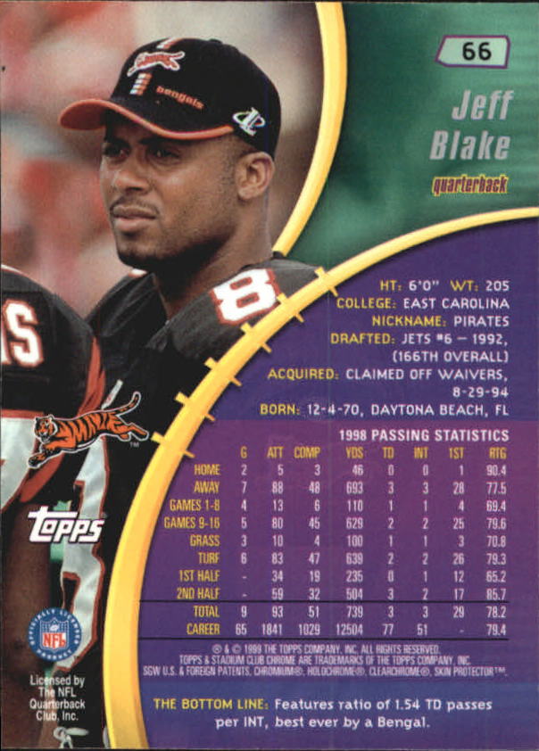 B0900- 1999 Stadium Club Chrome FB 1-150 +Inserts -You Pick- 15+ FREE US SHIP - Picture 89 of 208