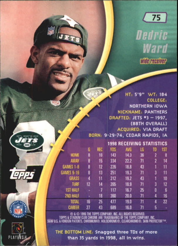 B0900- 1999 Stadium Club Chrome FB 1-150 +Inserts -You Pick- 15+ FREE US SHIP - Picture 103 of 208