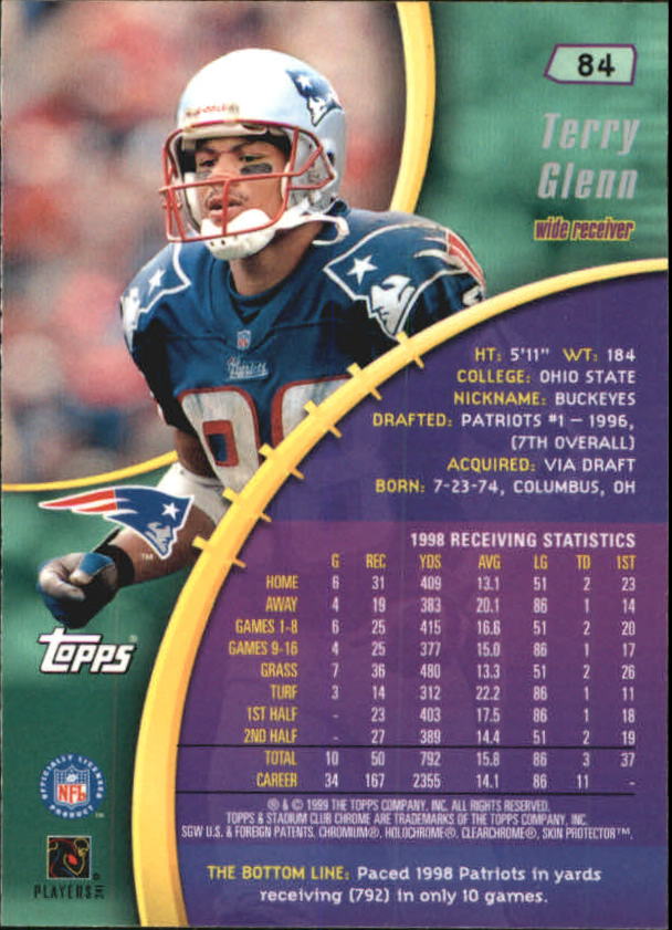 B0900- 1999 Stadium Club Chrome FB 1-150 +Inserts -You Pick- 15+ FREE US SHIP - Picture 117 of 208