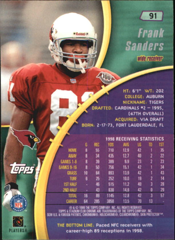 B0900- 1999 Stadium Club Chrome FB 1-150 +Inserts -You Pick- 15+ FREE US SHIP - Picture 131 of 208