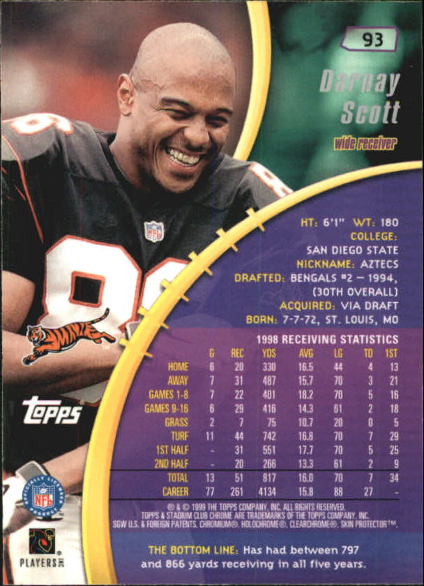 B0900- 1999 Stadium Club Chrome FB 1-150 +Inserts -You Pick- 15+ FREE US SHIP - Picture 133 of 208