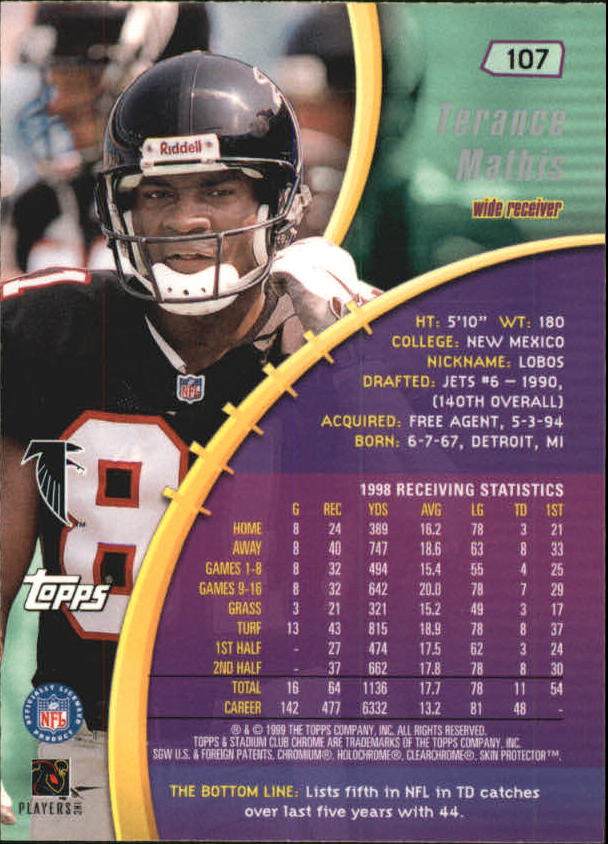 B0900- 1999 Stadium Club Chrome FB 1-150 +Inserts -You Pick- 15+ FREE US SHIP - Picture 155 of 208