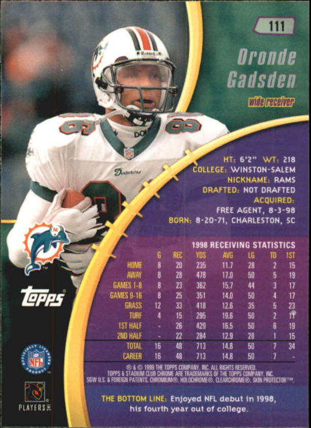 B0900- 1999 Stadium Club Chrome FB 1-150 +Inserts -You Pick- 15+ FREE US SHIP - Picture 157 of 208