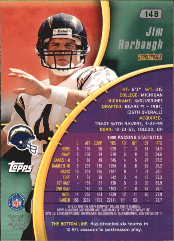 B0900- 1999 Stadium Club Chrome FB 1-150 +Inserts -You Pick- 15+ FREE US SHIP - Picture 184 of 208