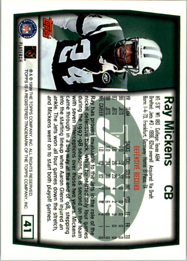 A0819- 1999 Topps Football Card #s 1-250 +Rookies -You Pick- 15+ FREE US SHIP - Picture 24 of 44
