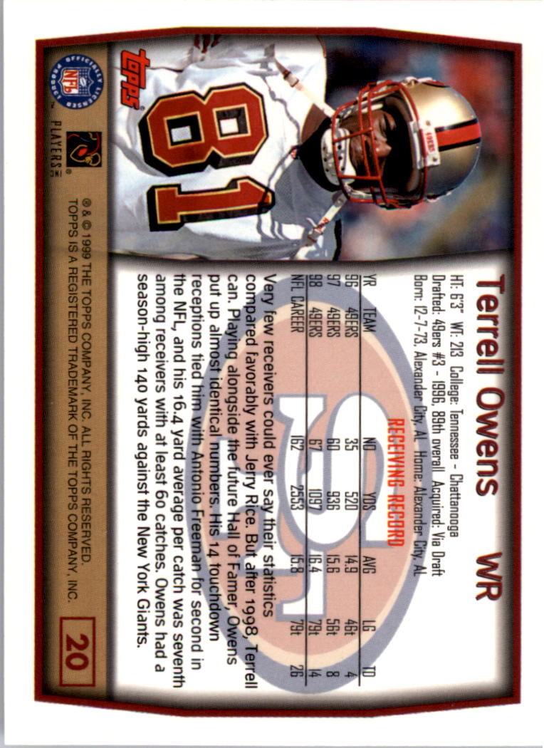 A8422- 1999 Topps Collection Football Cards 1-200 -You Pick- 15+ FREE US SHIP - Picture 39 of 387