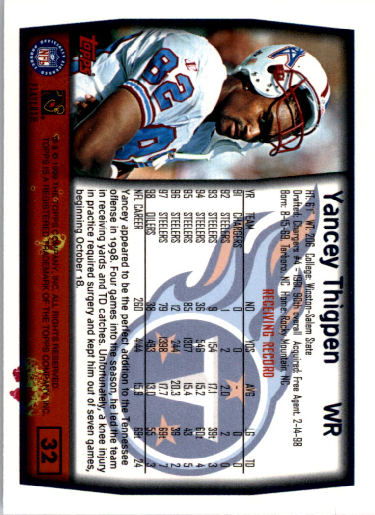 A8422- 1999 Topps Collection Football Cards 1-200 -You Pick- 15+ FREE US SHIP - Picture 61 of 387