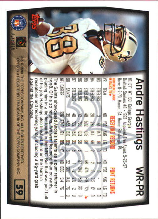 A8422- 1999 Topps Collection Football Cards 1-200 -You Pick- 15+ FREE US SHIP - Picture 113 of 387