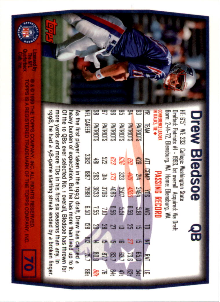A8422- 1999 Topps Collection Football Cards 1-200 -You Pick- 15+ FREE US SHIP - Picture 135 of 387