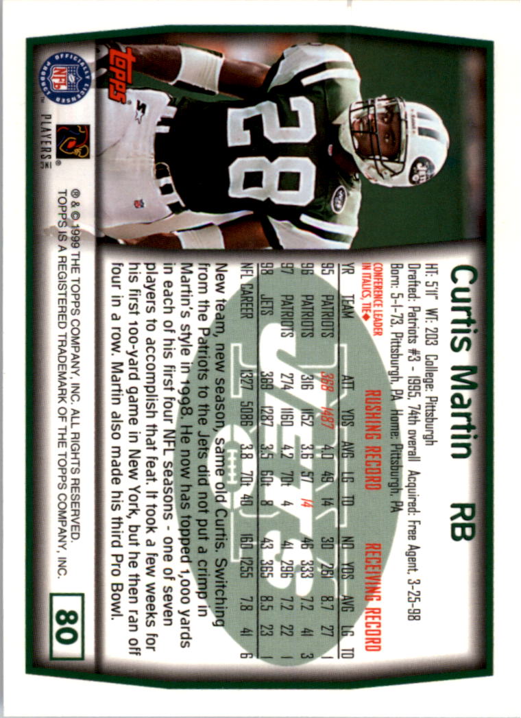 A8422- 1999 Topps Collection Football Cards 1-200 -You Pick- 15+ FREE US SHIP - Picture 155 of 387