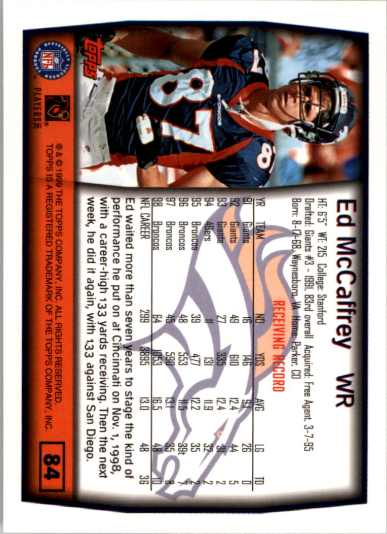 A8422- 1999 Topps Collection Football Cards 1-200 -You Pick- 15+ FREE US SHIP - Picture 161 of 387