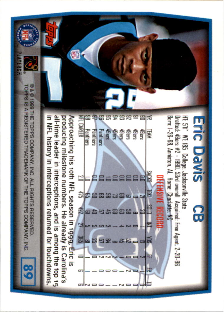 A8422- 1999 Topps Collection Football Cards 1-200 -You Pick- 15+ FREE US SHIP - Picture 171 of 387