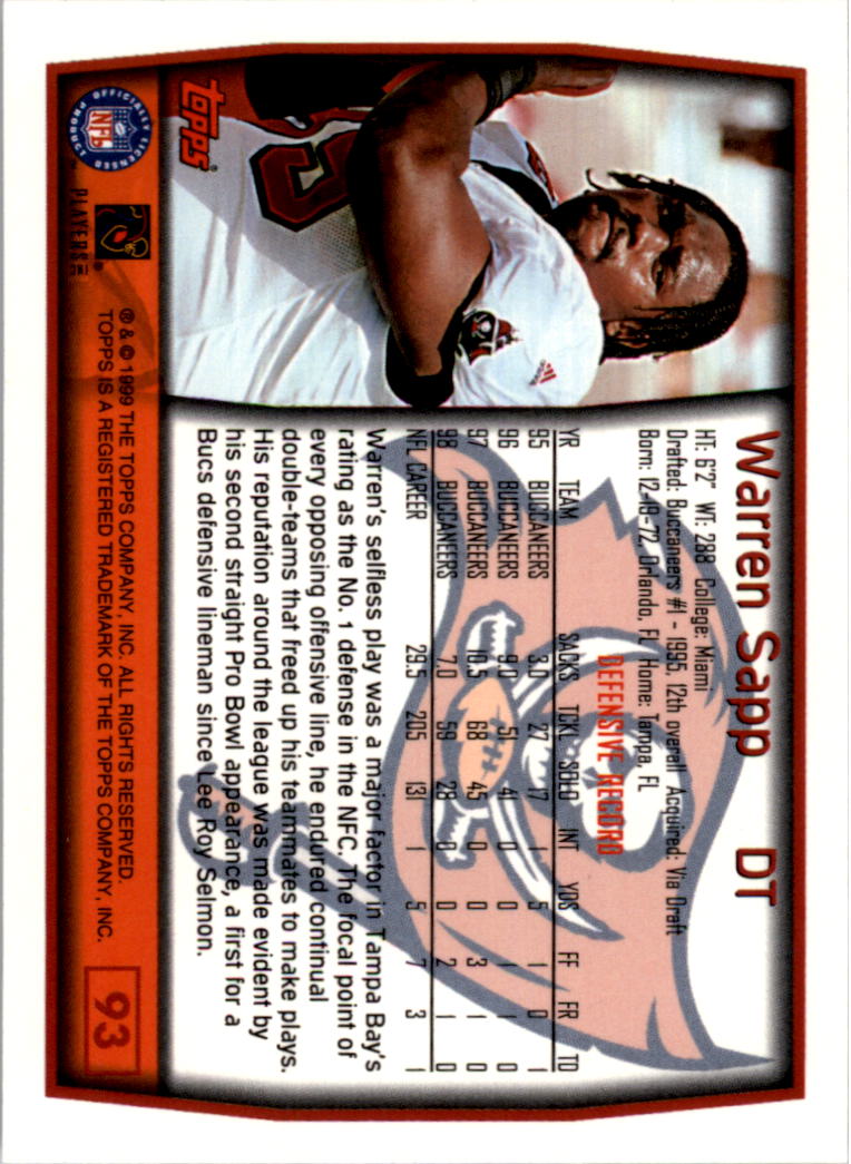 A8422- 1999 Topps Collection Football Cards 1-200 -You Pick- 15+ FREE US SHIP - Picture 179 of 387