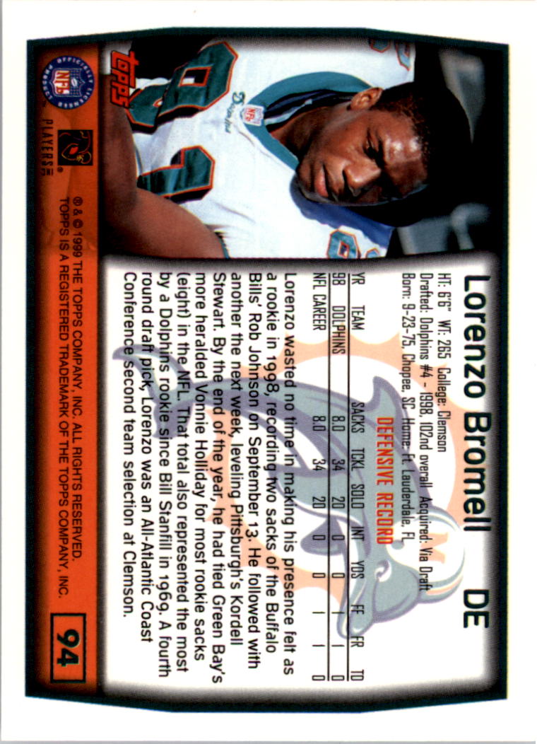 A8422- 1999 Topps Collection Football Cards 1-200 -You Pick- 15+ FREE US SHIP - Picture 181 of 387