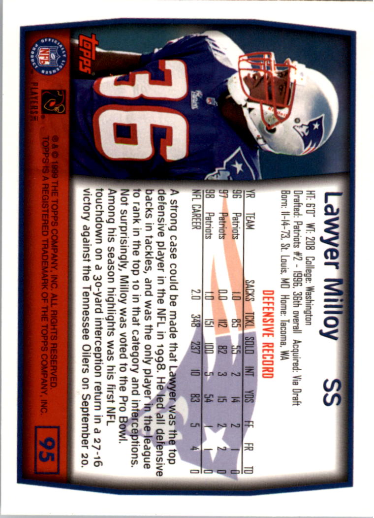 A8422- 1999 Topps Collection Football Cards 1-200 -You Pick- 15+ FREE US SHIP - Picture 183 of 387