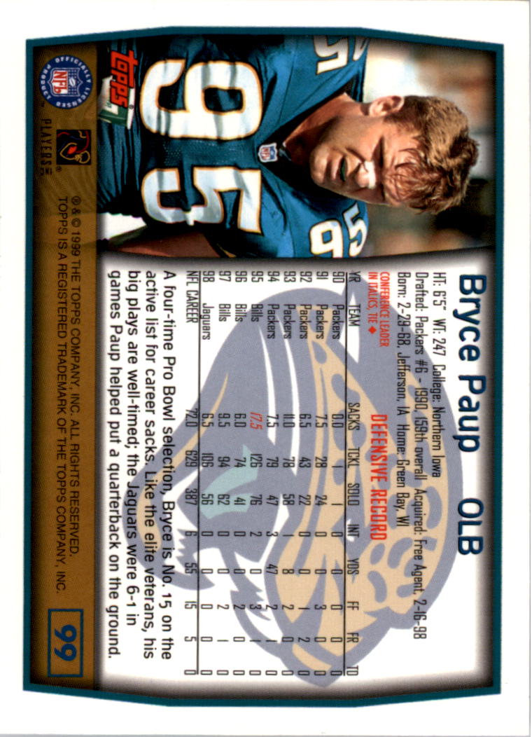 A8422- 1999 Topps Collection Football Cards 1-200 -You Pick- 15+ FREE US SHIP - Picture 191 of 387