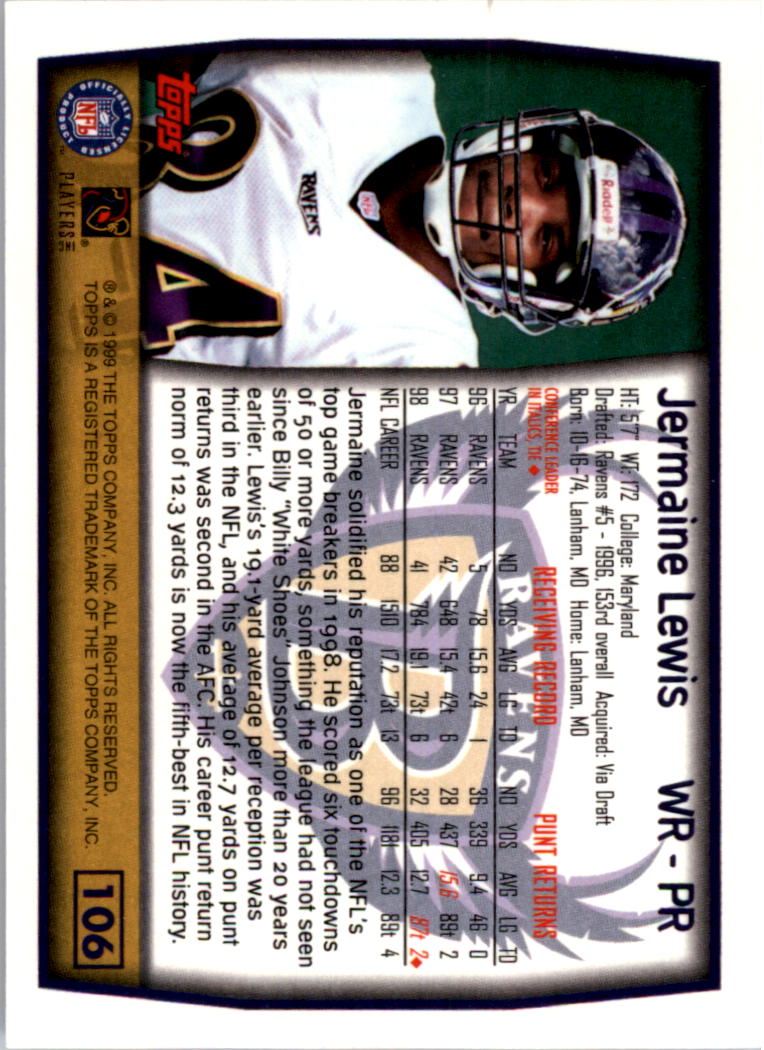 A8422- 1999 Topps Collection Football Cards 1-200 -You Pick- 15+ FREE US SHIP - Picture 205 of 387