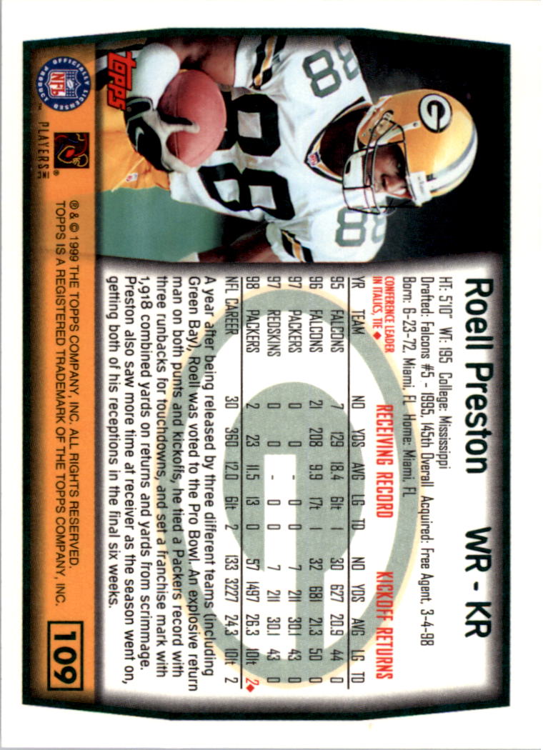 A8422- 1999 Topps Collection Football Cards 1-200 -You Pick- 15+ FREE US SHIP - Picture 211 of 387