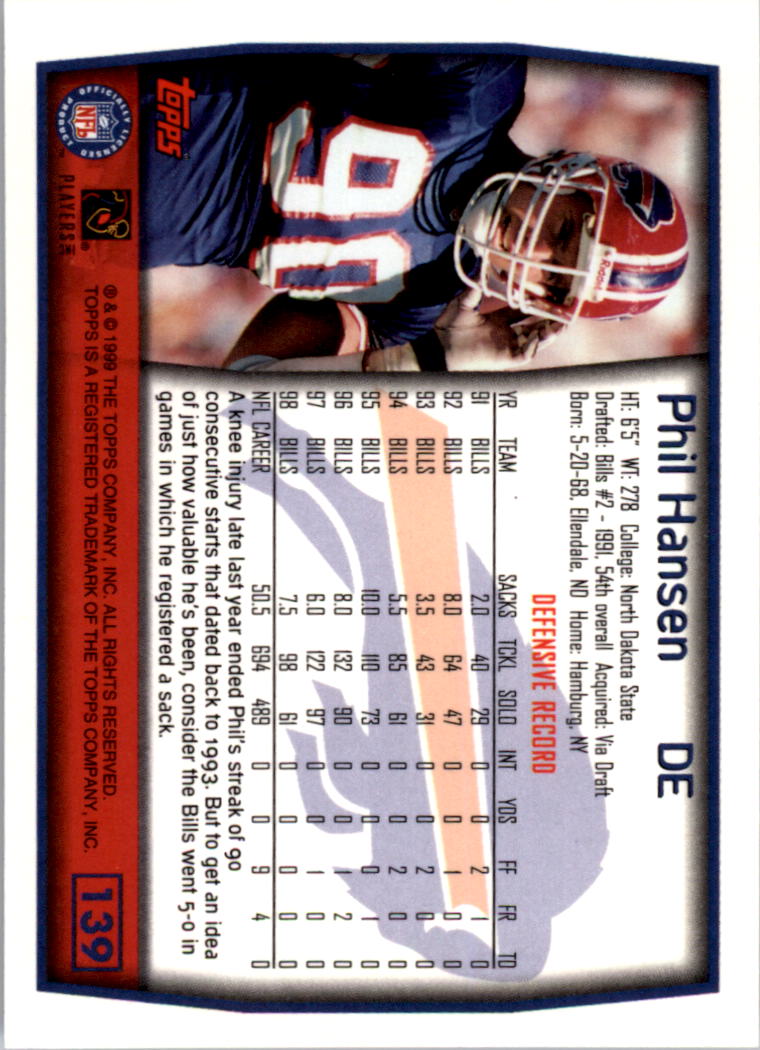 A8422- 1999 Topps Collection Football Cards 1-200 -You Pick- 15+ FREE US SHIP - Picture 265 of 387