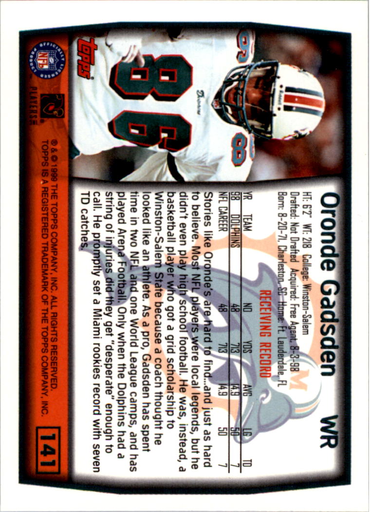 A8422- 1999 Topps Collection Football Cards 1-200 -You Pick- 15+ FREE US SHIP - Picture 271 of 387